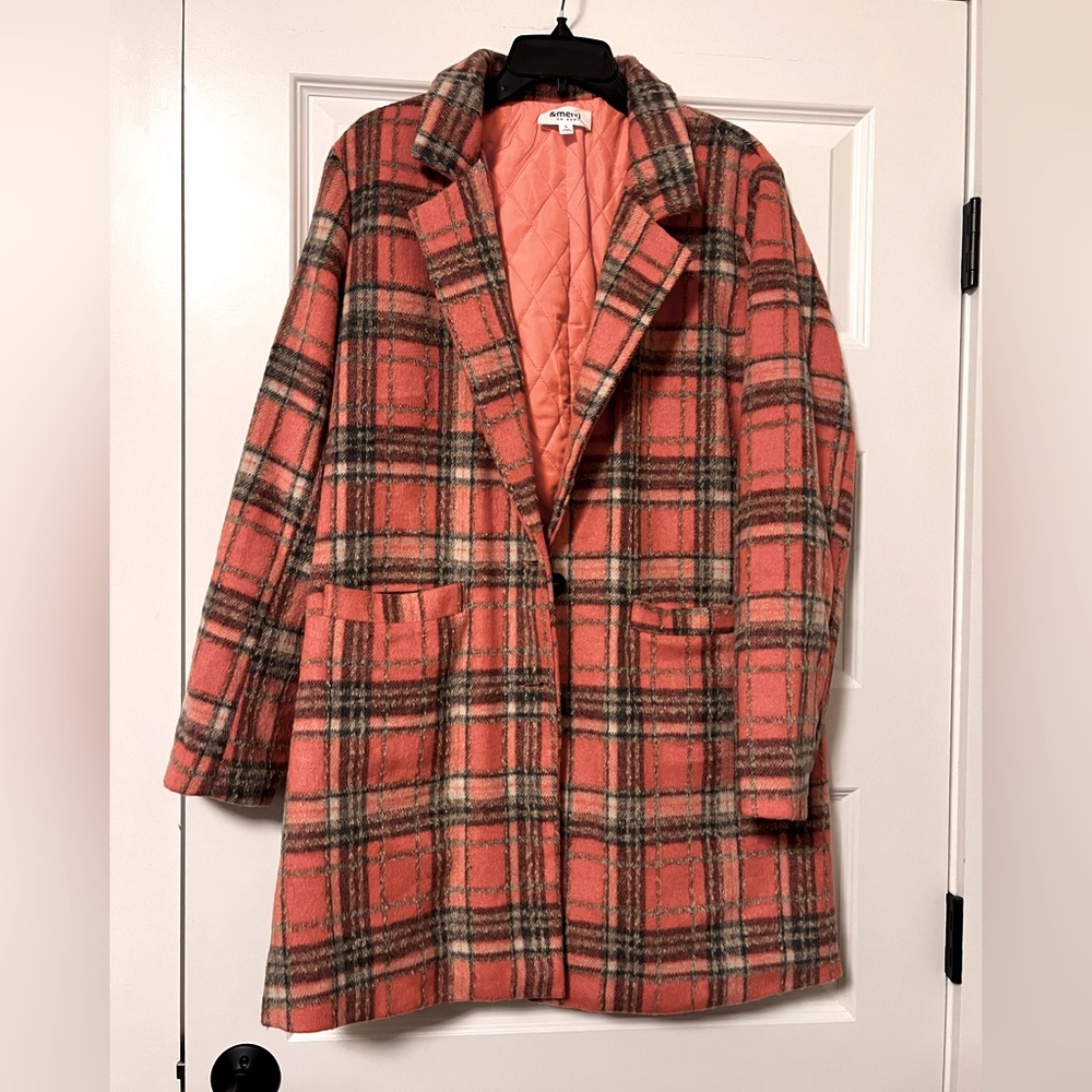 Plaid Women's plaid coat